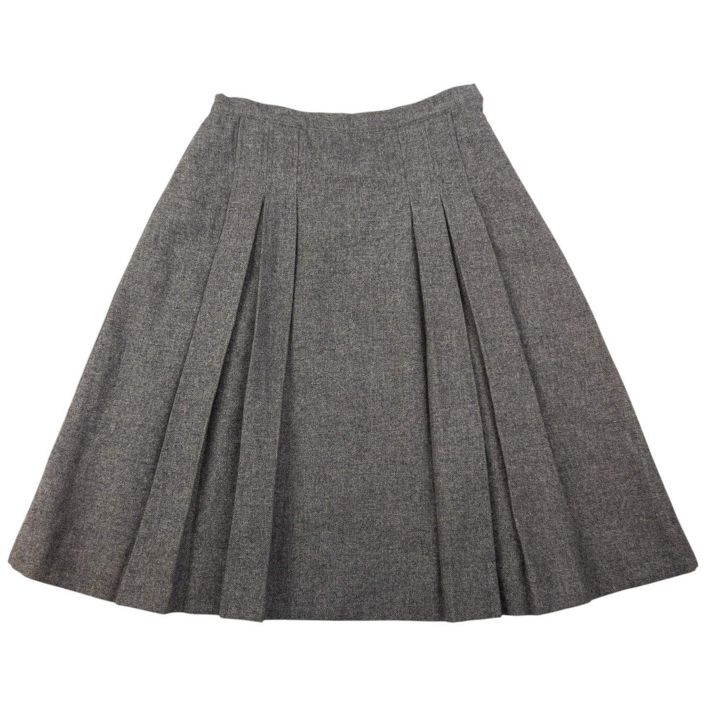 Vintage Burberry Irish Tweed Pleated Wool Skirt Womens Size W24