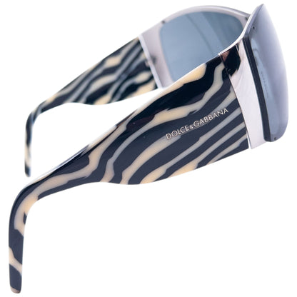 Vintage Dolce & Gabbana Zebra Stripe Sunglasses