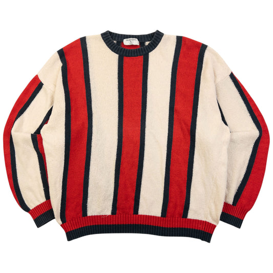 Vintage 90s Valentino Striped Jumper Size M