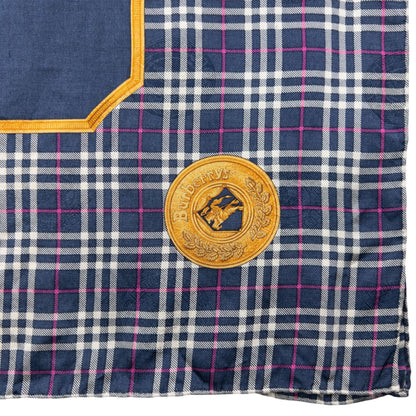 Vintage 90s Burberry Nova Check Silk Scarf