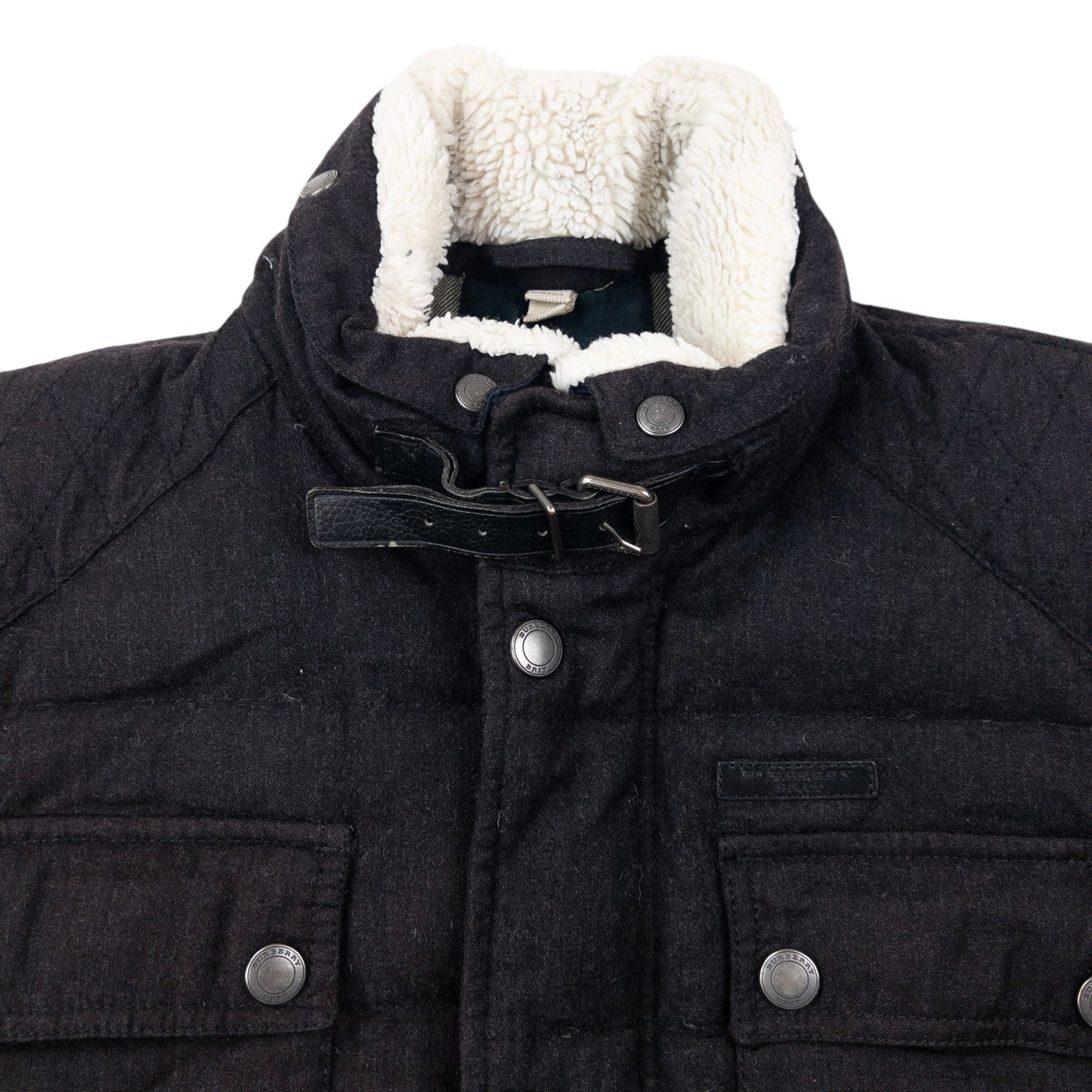 Burberry Brit Fleece Collar Padded Jacket Size S
