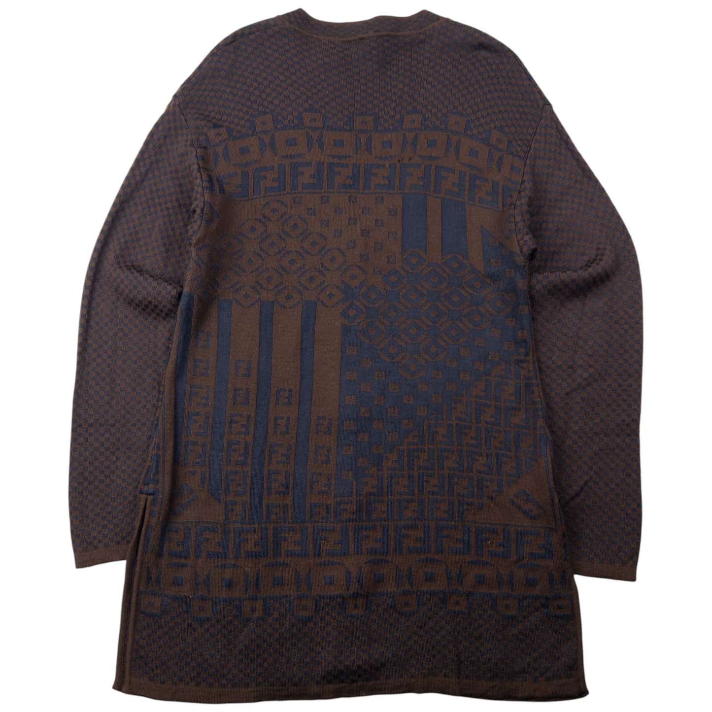 Vintage 90s Fendi Pattern Cardigan Womens Size M