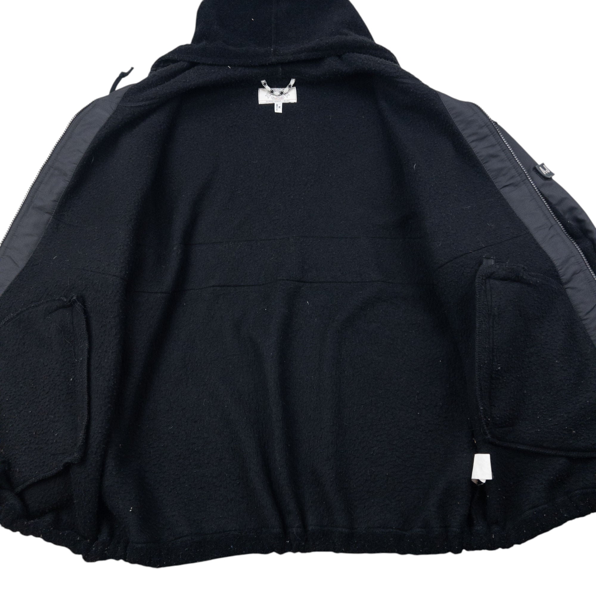 Vintage Armani Jeans Zip Up Fleece Jacket Size M