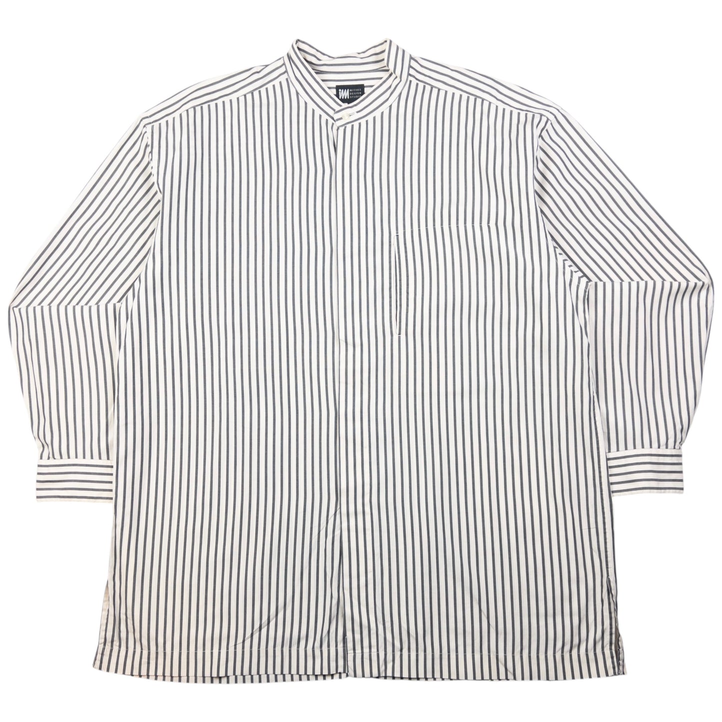 Vintage Issey Miyake Striped Long Sleeve Button Up Shirt Size L