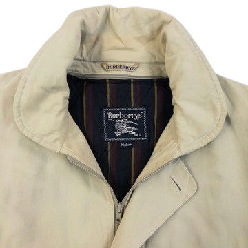 Vintage 90s Burberry Zip Up Jacket in beige, photo 3