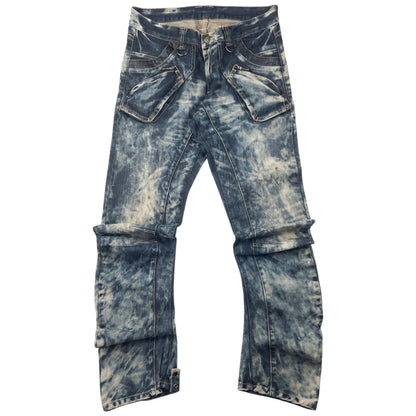 Vintage PPFM Curved Stacked Leg Denim Jeans Size W33