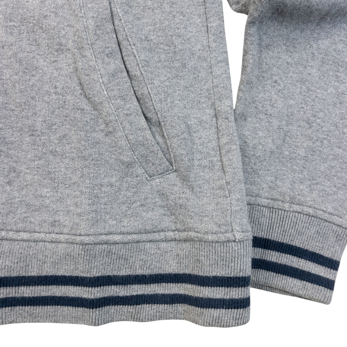 Vintage 2000s Burberry Black Label Zip Up Sweatshirt in grey, photo 7