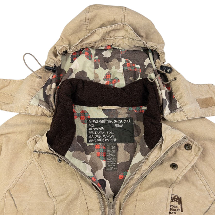 Vintage Stussy Double Zip Layered Jacket Size XL