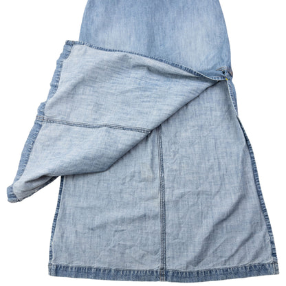 Vintage 2000s Armani Jeans Denim Maxi Skirt Womens Size M