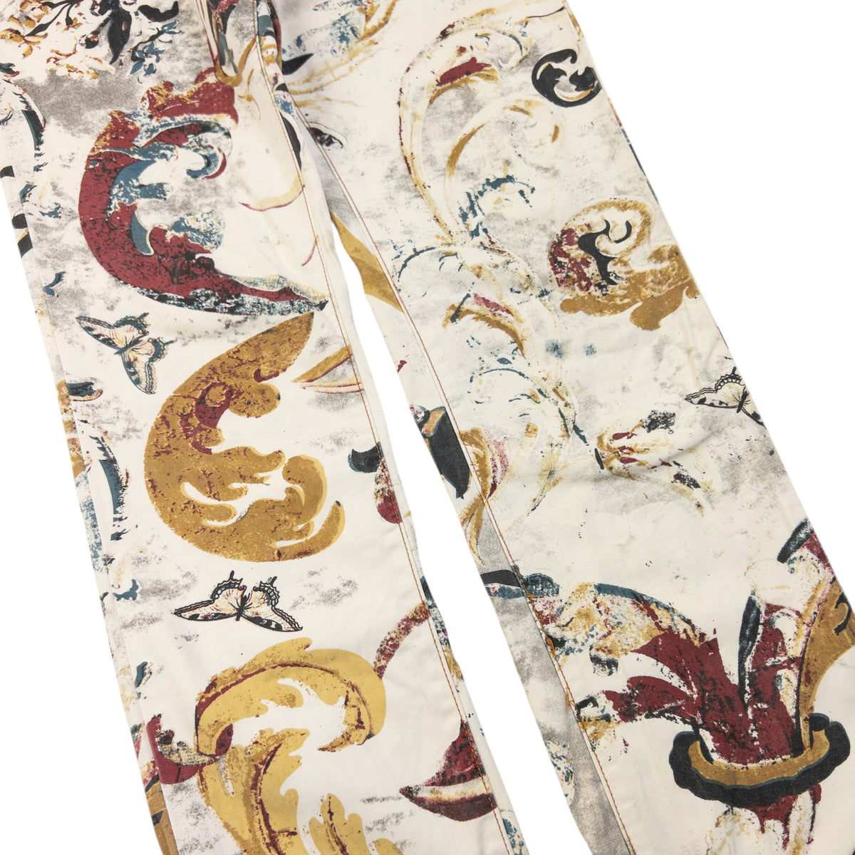 Vintage 2007 Roberto Cavalli Print Pattern Trousers Womens Size W31
