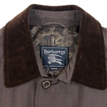 Vintage 90s Burberry Padded Zip Up Jacket in brown, photo 3