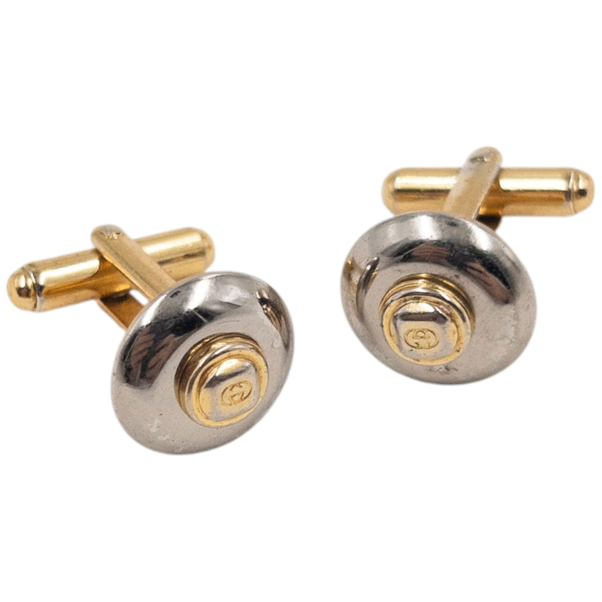 Vintage 90s Gucci Embossed Cufflinks