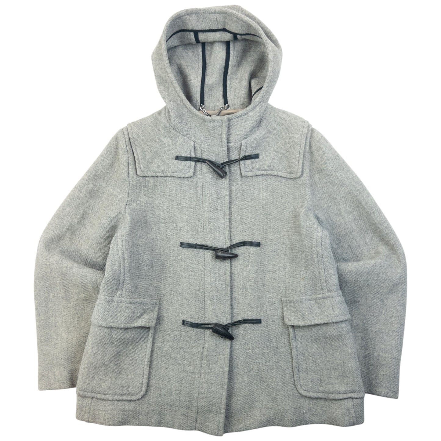 Vintage 2000s Burberry Wool Duffle Jacket Womens Size L