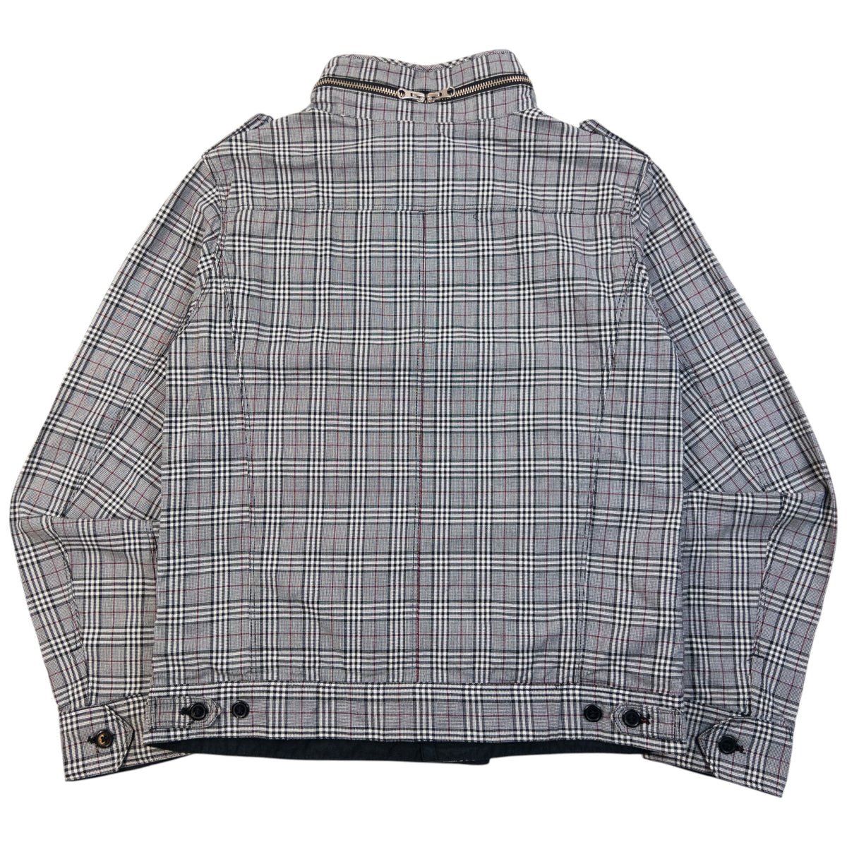 Vintage 2000s PPFM Checkered Multi Zip Jacket Womens Size S