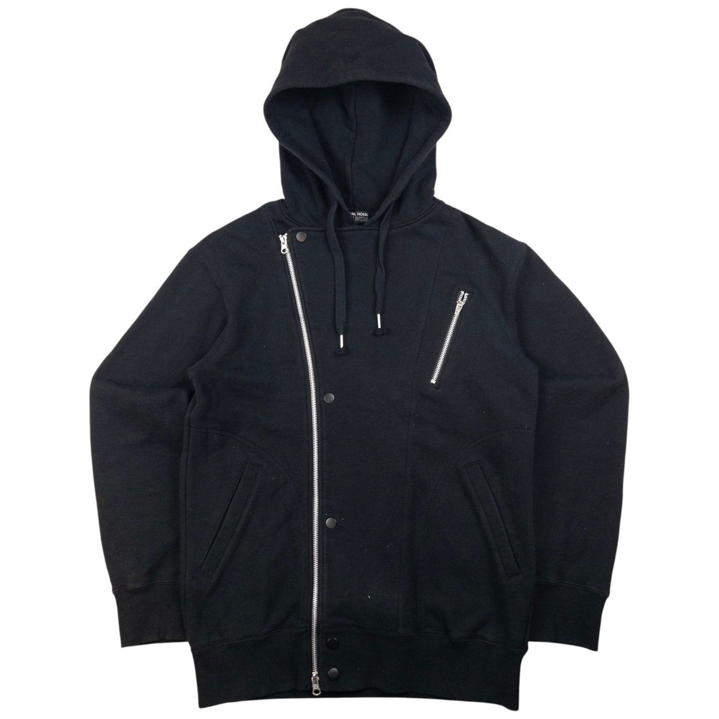 Vintage Final Home Asymmetric Zip Up Hoodie Size S