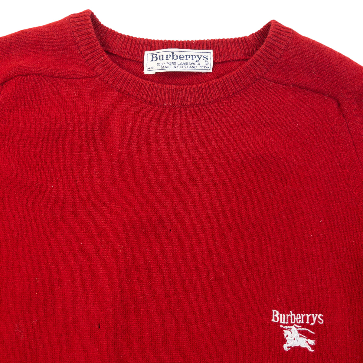 Vintage 90s Burberry Wool Jumper Size S