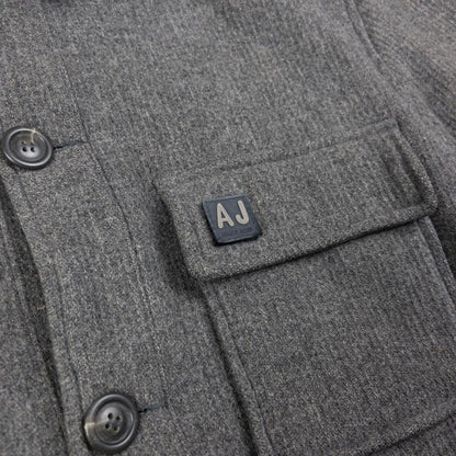 Vintage Armani Jeans Button Up Wool Jacket Size XL
