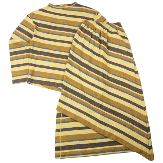 Vintage 90s Hai Sporting Gear By Issey Miyake Jumper & Skirt Set Womens Size L