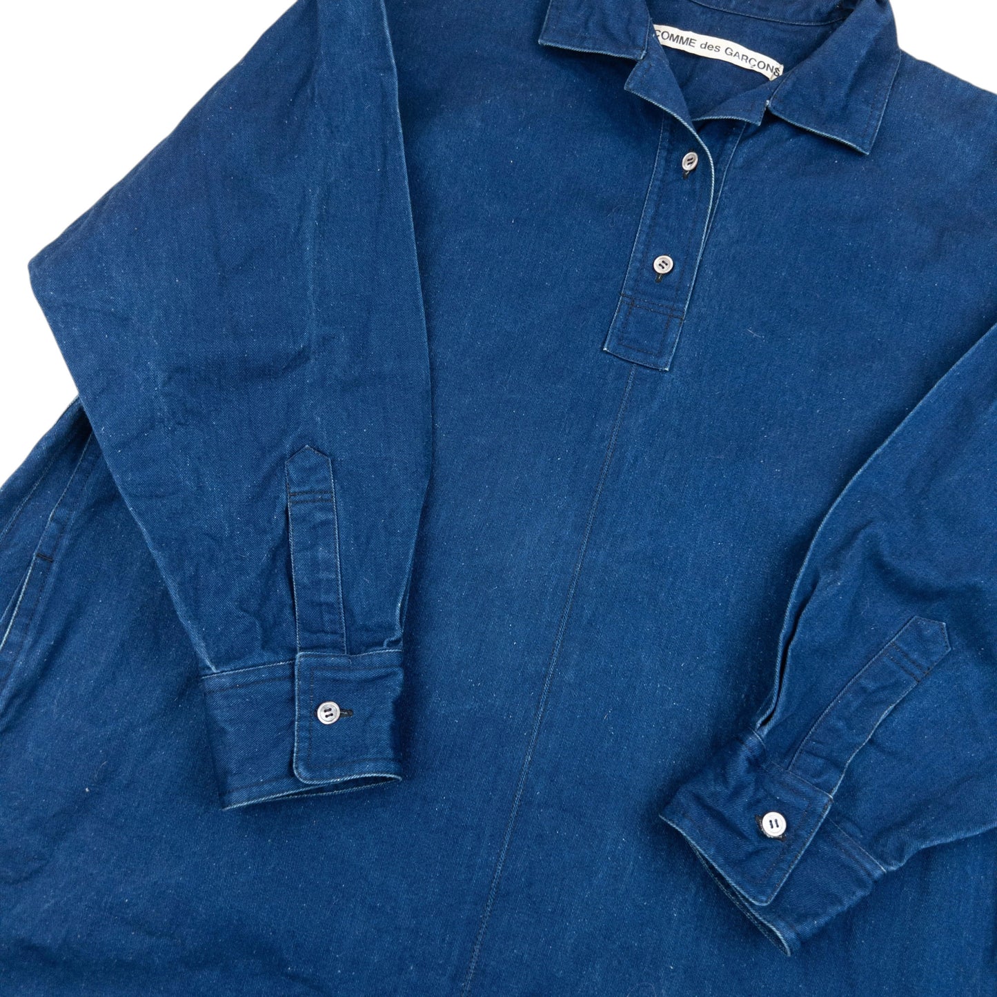 Vintage Comme Des Garçons Denim Shirt Dress Womens Size XL