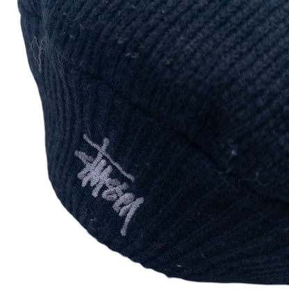 Vintage 2000s Stussy Ribbed Wool Flat Cap Hat