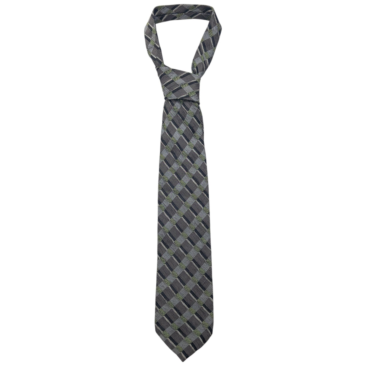 Vintage Issey Miyake Checkered Silk Tie
