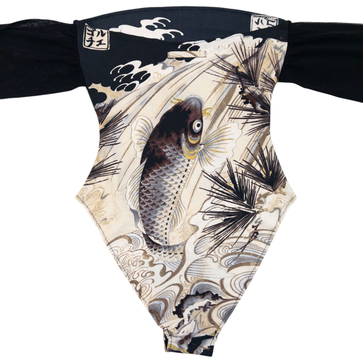 Vintage 90s Jean Paul Gaultier Koi Fish Swimming Costume, photo 4