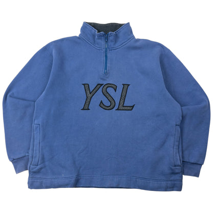Vintage 2000s YSL Yves Saint Laurent Q Zip Sweatshirt Size S