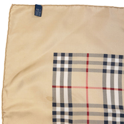 Vintage 90s Burberry Nova Check Silk Scarf