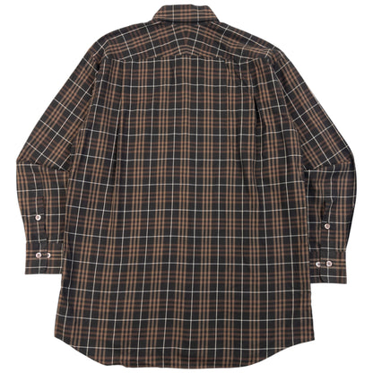Vintage 2000s Burberry Nova Check Long Sleeve Button Up Shirt in brown, photo 2
