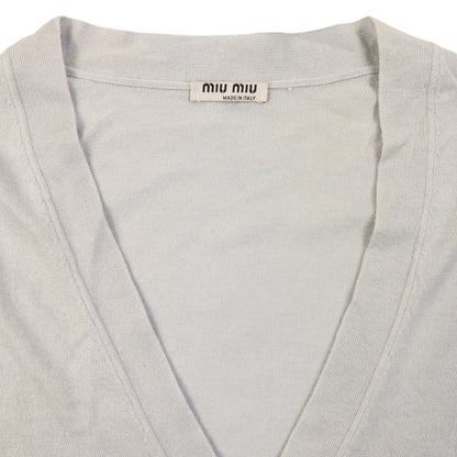 Vintage 2007 Miu Miu Silk Cardigan Womens Size M