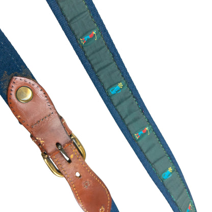 Vintage 80s Burberry Golf Print Belt Size L