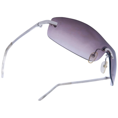 Vintage 2000s Burberry Nova Check Rimless Sunglasses