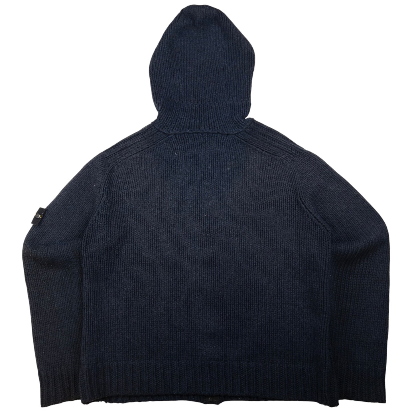 Vintage Stone Island Zip Up Knit Hoodie Size L