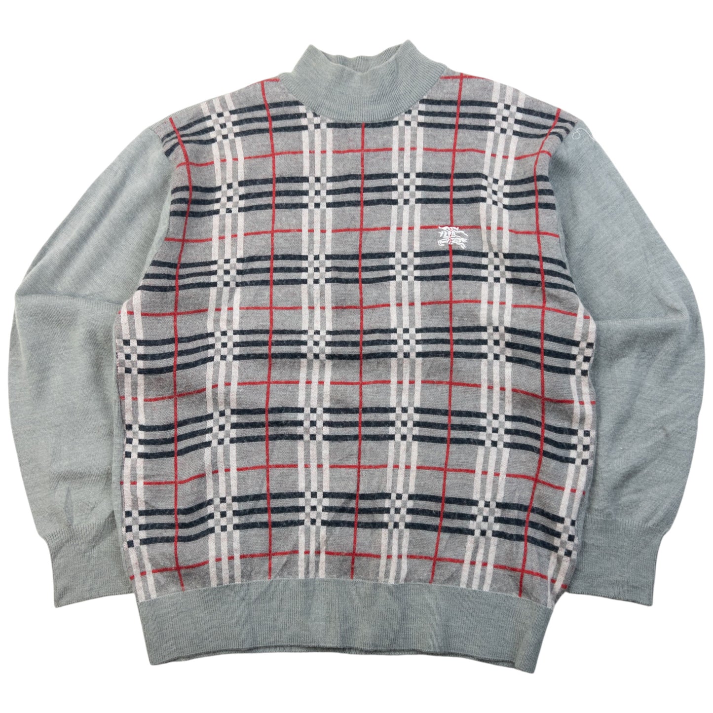 Vintage 90s Burberry Nova Check Jumper Womens Size M