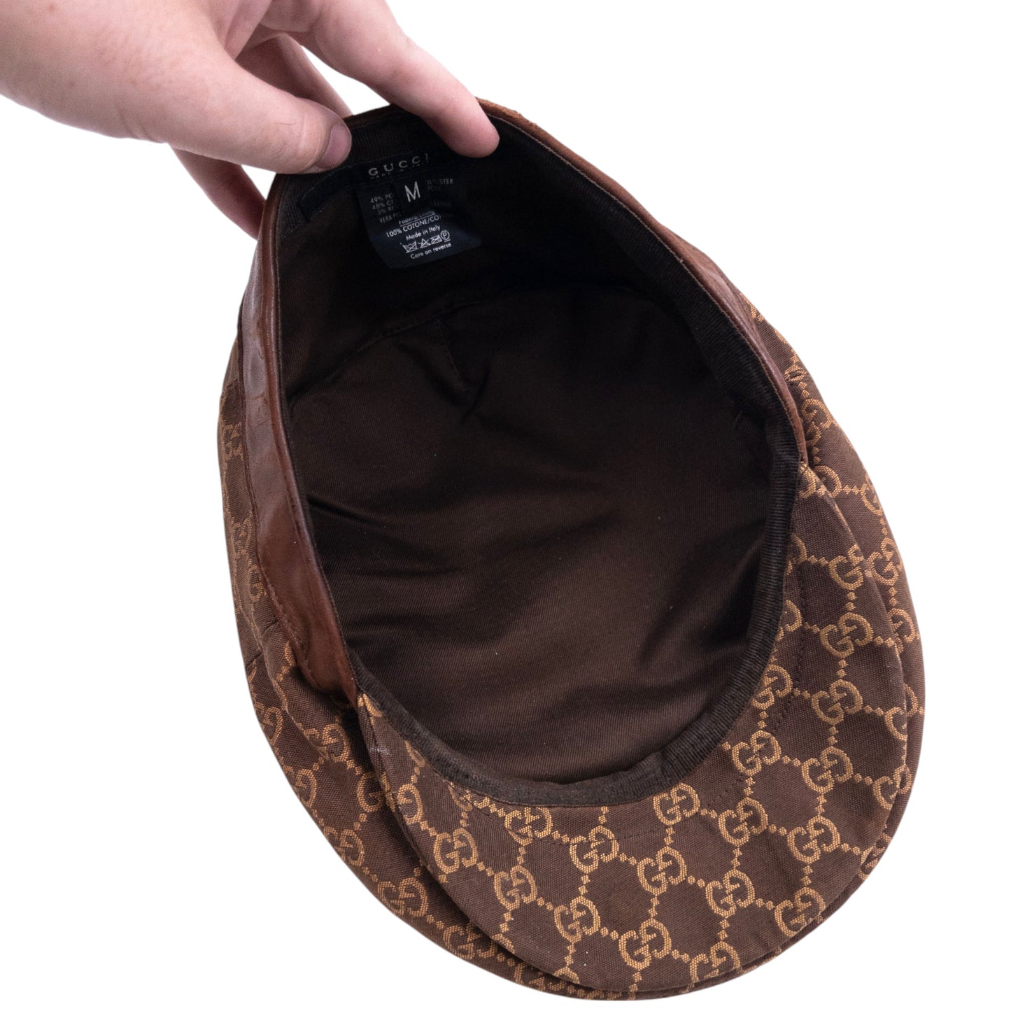 Vintage 2000s Gucci Monogram Flat Cap Size L