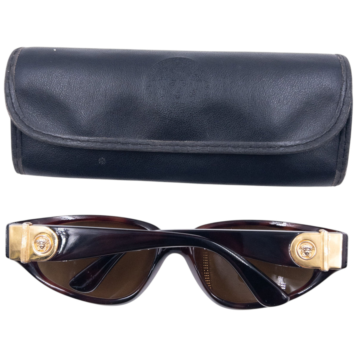 Vintage 90s Gianni Versace Tortoise Shell Sunglasses