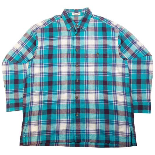 Vintage Issey Miyake Cotton Label Long Sleeve Button Up Shirt Size L