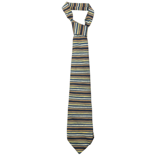 Vintage 90s Issey Miyake Striped Silk Tie