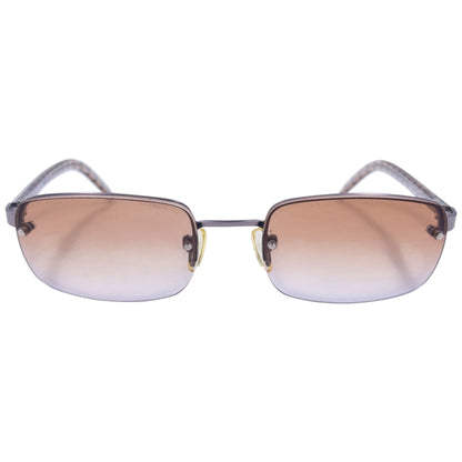 Vintage Burberry Nova Check Rimless Sunglasses