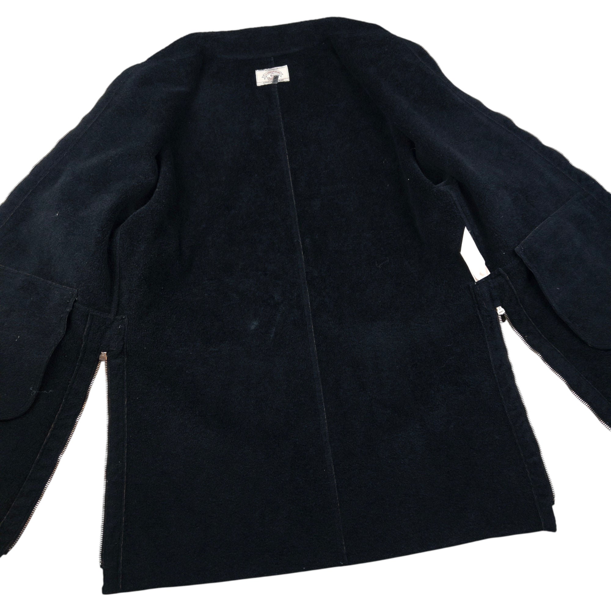 Vintage Armani Jeans Fleece Lined Velour Jacket Womens Size XL