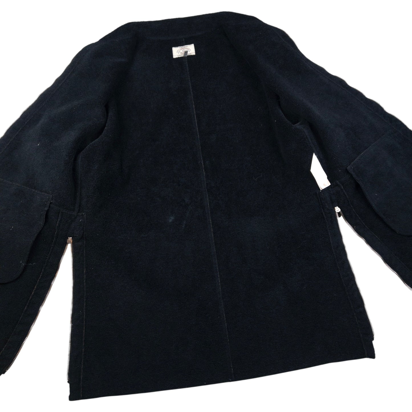 Vintage Armani Jeans Fleece Lined Velour Jacket Womens Size XL