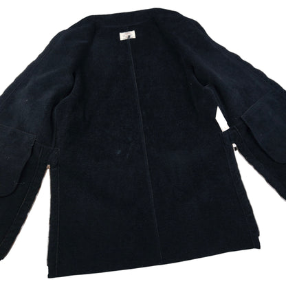 Vintage Armani Jeans Fleece Lined Velour Jacket Womens Size XL