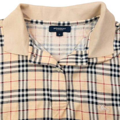 Vintage 2000s Burberry Nova Check Polo Shirt Womens Size S