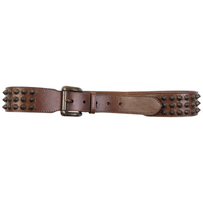 Vintage 2000s Burberry Studded Leather Belt Size M