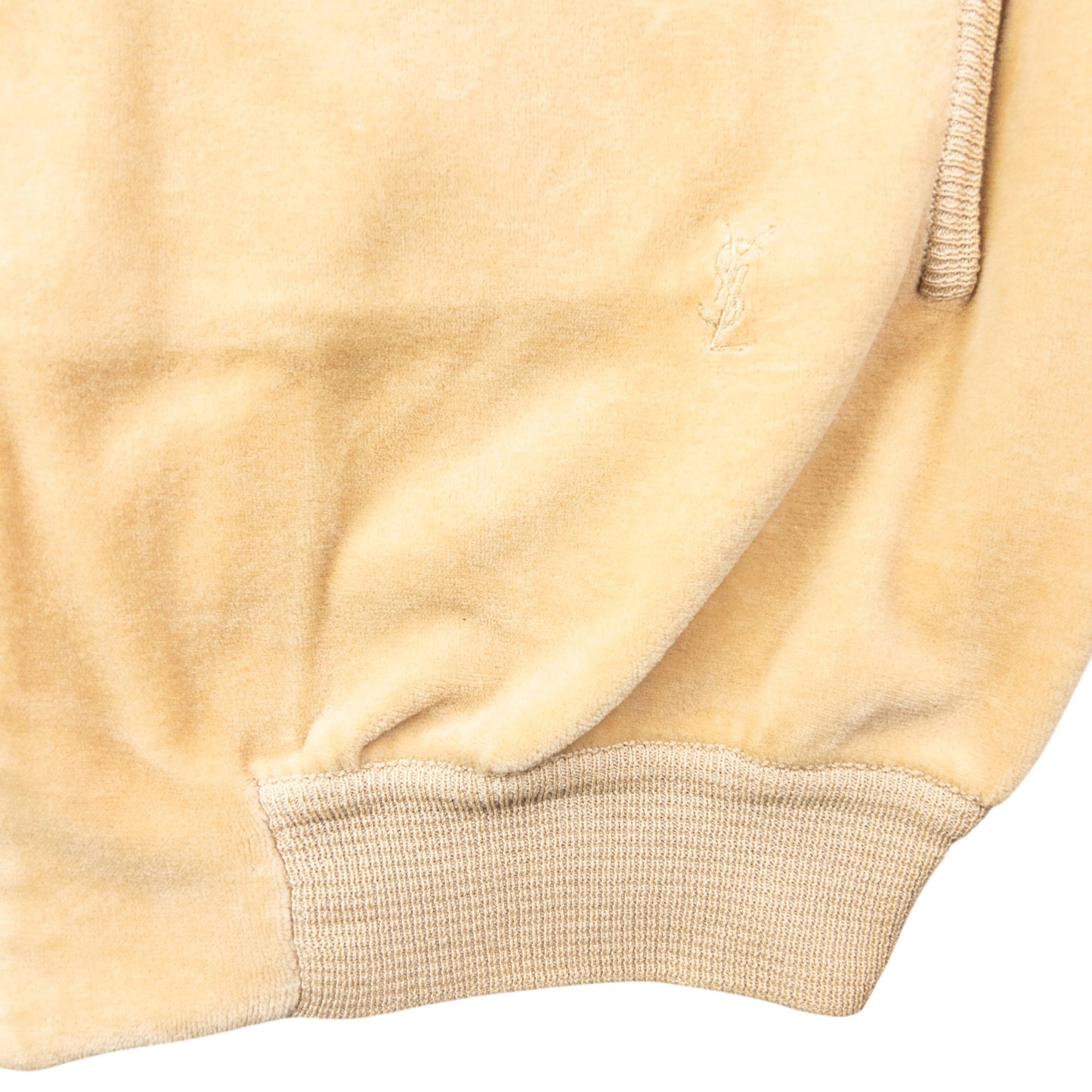 Vintage 80s YSL Yves Saint Laurent Velour Bomber Jacket Size M