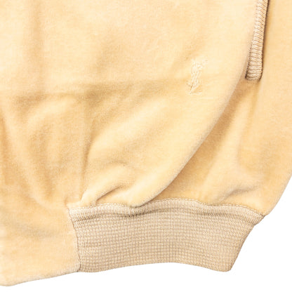 Vintage 80s YSL Yves Saint Laurent Velour Bomber Jacket Size M