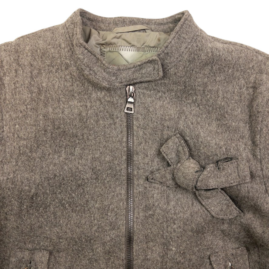 Vintage Prada Sport Wool Bow Jacket Womens Size S