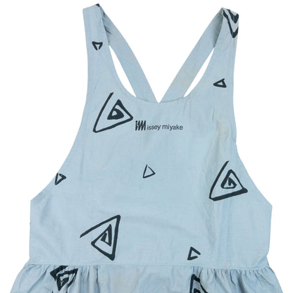 Vintage 90s Issey Miyake Triangle Print Tie Back Apron