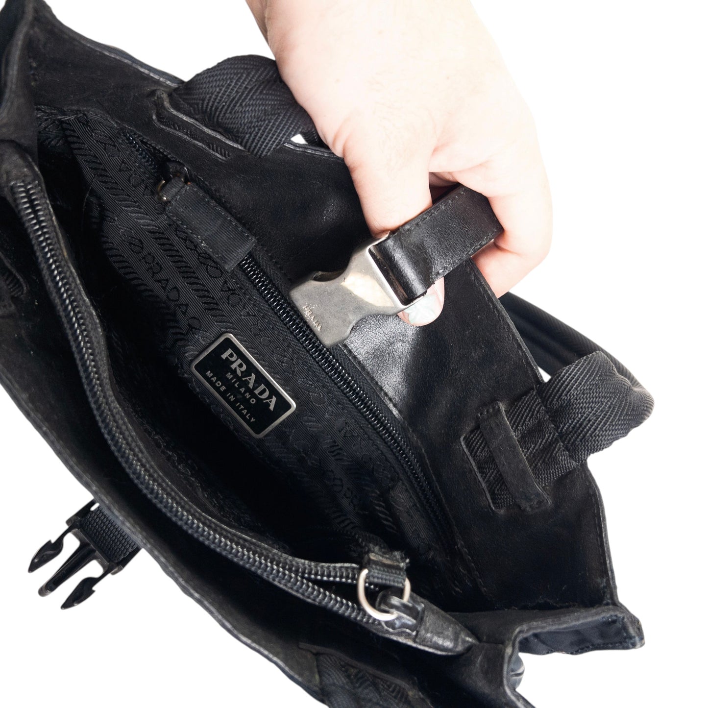 Vintage Prada Buckle Shoulder Bag