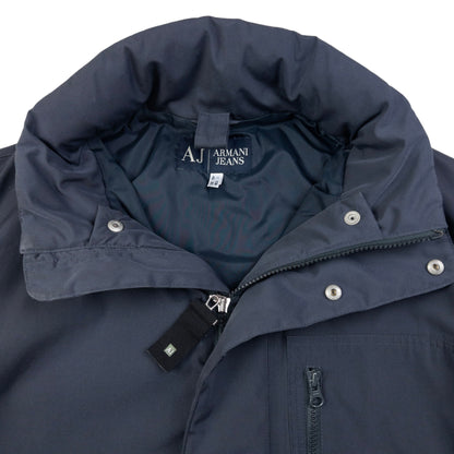 Vintage Armani Jeans Zip Up Rain Jacket Size XL